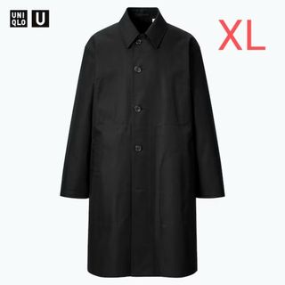 UNIQLO U ステンカラーコート XL 黒 ブラック