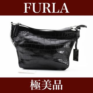 フルラ(Furla)の極美品　FURLA フルラ　ハンドバッグ　ワニ　24011608(ハンドバッグ)