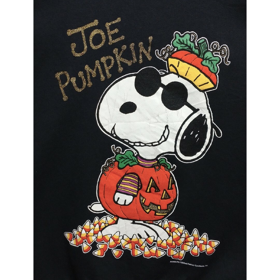 SNOOPY(スヌーピー)のスヌーピー PEANUTS JOE PUMPKIN USA製 スウェット XL メンズのトップス(スウェット)の商品写真