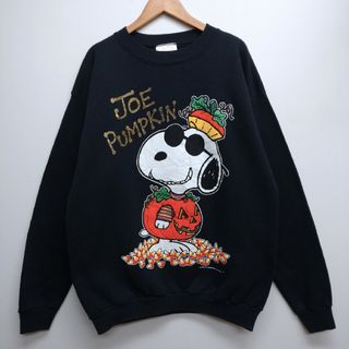 スヌーピー(SNOOPY)のスヌーピー PEANUTS JOE PUMPKIN USA製 スウェット XL(スウェット)