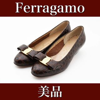 サルヴァトーレフェラガモ(Salvatore Ferragamo)の美品　Ferragamo フェラガモ　パンプス　ローファー　靴　24011615(ハイヒール/パンプス)