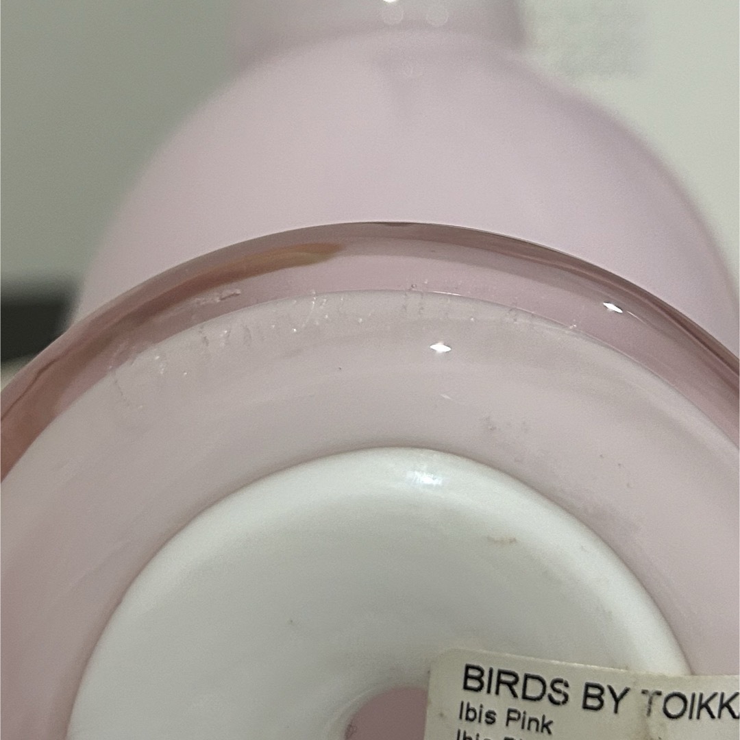 iittala(イッタラ)のmiki様専用iittala BIRDS BY TOIKKA Ibis Pink エンタメ/ホビーの美術品/アンティーク(ガラス)の商品写真