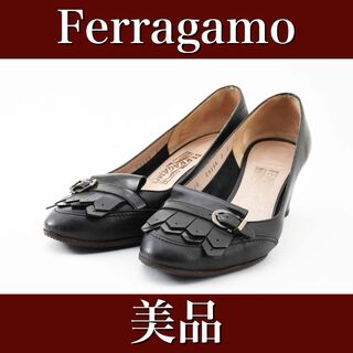 サルヴァトーレフェラガモ(Salvatore Ferragamo)の美品　Ferragamo フェラガ　ローファー　パンプス　24011614(ローファー/革靴)
