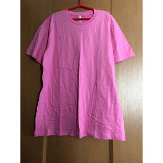 メンズL☆ユニセックス☆無地Tシャツ♪ピンク(Tシャツ/カットソー(半袖/袖なし))