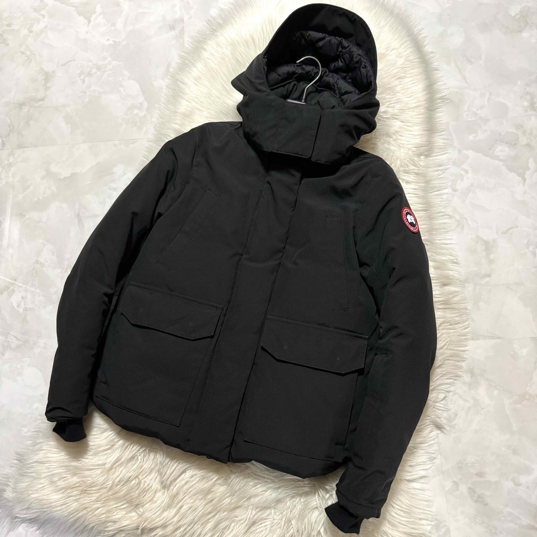 CANADA GOOSE(カナダグース)の本物 美品 カナダグース ブレイクリーパーカー ダウンジャケット S 黒  メンズのジャケット/アウター(ダウンジャケット)の商品写真