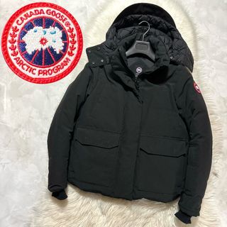 カナダグース(CANADA GOOSE)の本物 美品 カナダグース ブレイクリーパーカー ダウンジャケット S 黒 (ダウンジャケット)