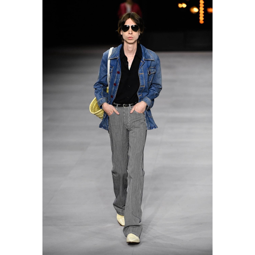 CELINE - celine 20ss ヒッコリーパンツ セリーヌ フレアデニム CELINE - celine 20ss ヒッコリーパンツ セリーヌ フレアデニム