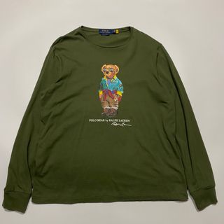 ポロラルフローレン(POLO RALPH LAUREN)のポロ ラルフローレン ロングTシャツ ポロベア プリント ロングスリーブ L(Tシャツ/カットソー(七分/長袖))