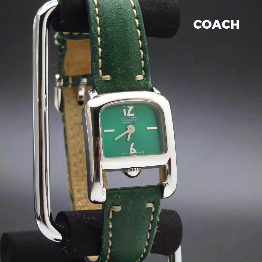 COACH(コーチ)のCOACH 腕時計 グリーン スイス製  レディースのファッション小物(腕時計)の商品写真