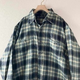 ユニクロ(UNIQLO)のオールドユニクロ　old UNIQLO 90s チェック柄フランネルシャツXL(シャツ)