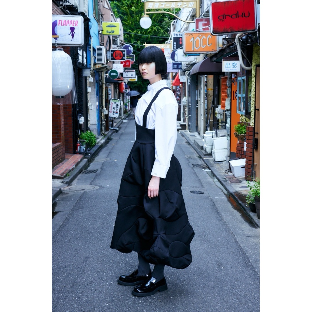 ENFOLD - ENFOLD WAVE OVERALLS-SKIRTの通販 by くまももん's ENFOLD - ENFOLD WAVE OVERALLS-SKIRTの通販 by くまももん's