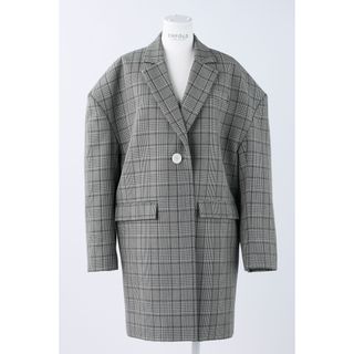 ENFOLD OVER CHECK JACKET