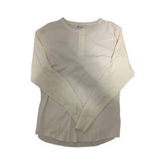 Hanes - ヘインズ　ロングTシャツ サーマル XL 防寒あたたかい柔らかい綿混素材