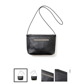 CALEE   STUDS LEATHER BODY BAG