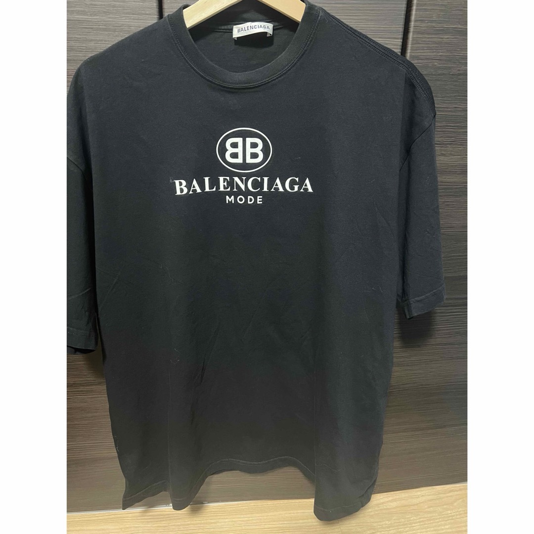 Balenciaga(バレンシアガ)の美品  バレンシアガ BB ロゴ 半袖 Tシャツ M メンズのトップス(Tシャツ/カットソー(半袖/袖なし))の商品写真