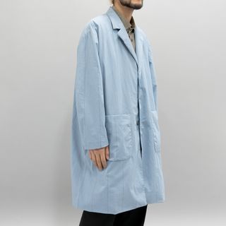 Bergfabel MOON COAT Blue Stripe  Sサイズ(チェスターコート)