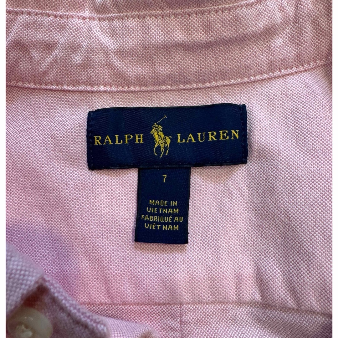 POLO RALPH LAUREN(ポロラルフローレン)のラルフローレン　　ボタンダウンシャツ/7 キッズ/ベビー/マタニティのキッズ服男の子用(90cm~)(ブラウス)の商品写真