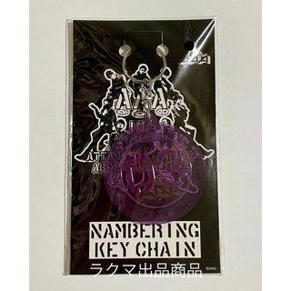 AAA 10th Anniversary ナンバリングキーホルダー 会場限定 紫(ミュージシャン)