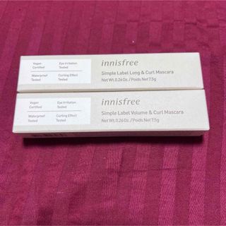 イニスフリー(Innisfree)のイニスフリー　ボリューム　＆　ロングカール　マスカラ2点セット(マスカラ)