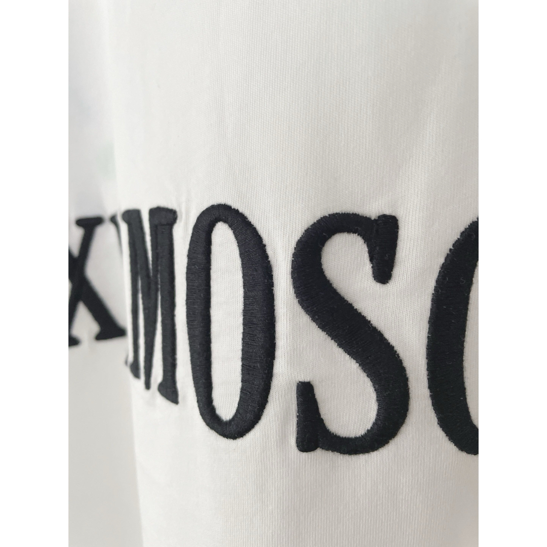 MOSCHINO(モスキーノ)の【新品】MOSCHINO  モスキーノ  ホワイト Tシャツ ワンピース レディースのワンピース(ミニワンピース)の商品写真