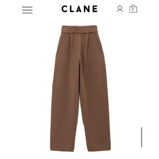 クラネ(CLANE)の【美品】CLANE WARM KNIT TAPERED PANTS Sサイズ(カジュアルパンツ)