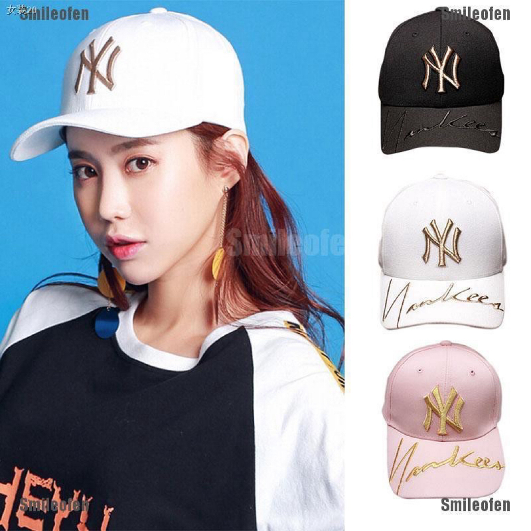 MLB(メジャーリーグベースボール)のMLB Korea NY Gold Bee Cap White 金の蜂 キャップ レディースの帽子(キャップ)の商品写真