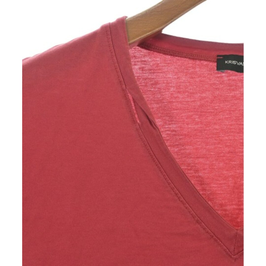 KRIS VAN ASSCHE(クリスヴァンアッシュ)のKRIS VAN ASSCHE Tシャツ・カットソー S 赤 【古着】【中古】 メンズのトップス(Tシャツ/カットソー(半袖/袖なし))の商品写真