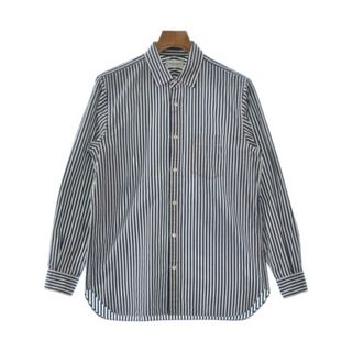 ユナイテッドアローズ(UNITED ARROWS)のUNITED ARROWS カジュアルシャツ M 紺x白(ストライプ) 【古着】【中古】(シャツ)