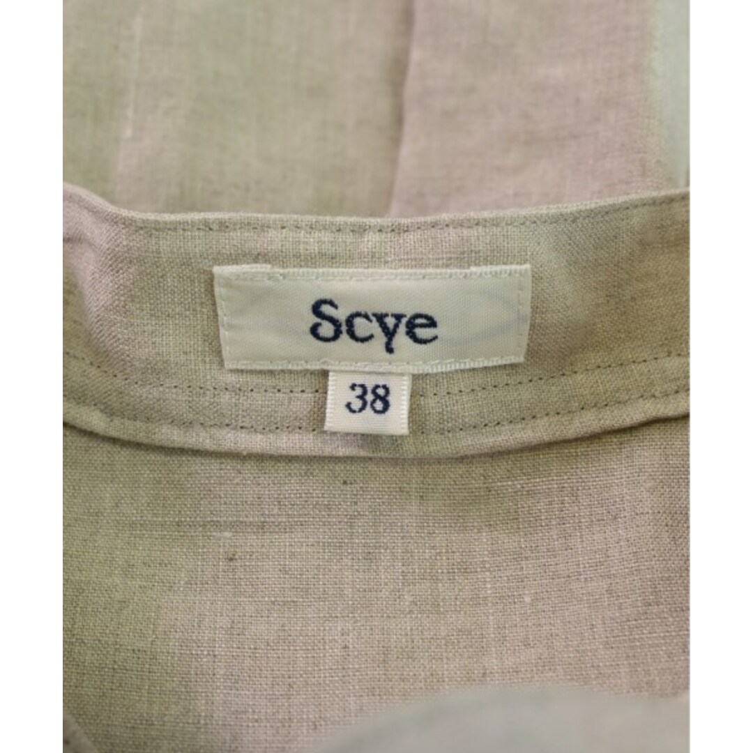 Scye(サイ)のSCYE サイ ブラウス 38(M位) ベージュ 【古着】【中古】 レディースのトップス(シャツ/ブラウス(長袖/七分))の商品写真