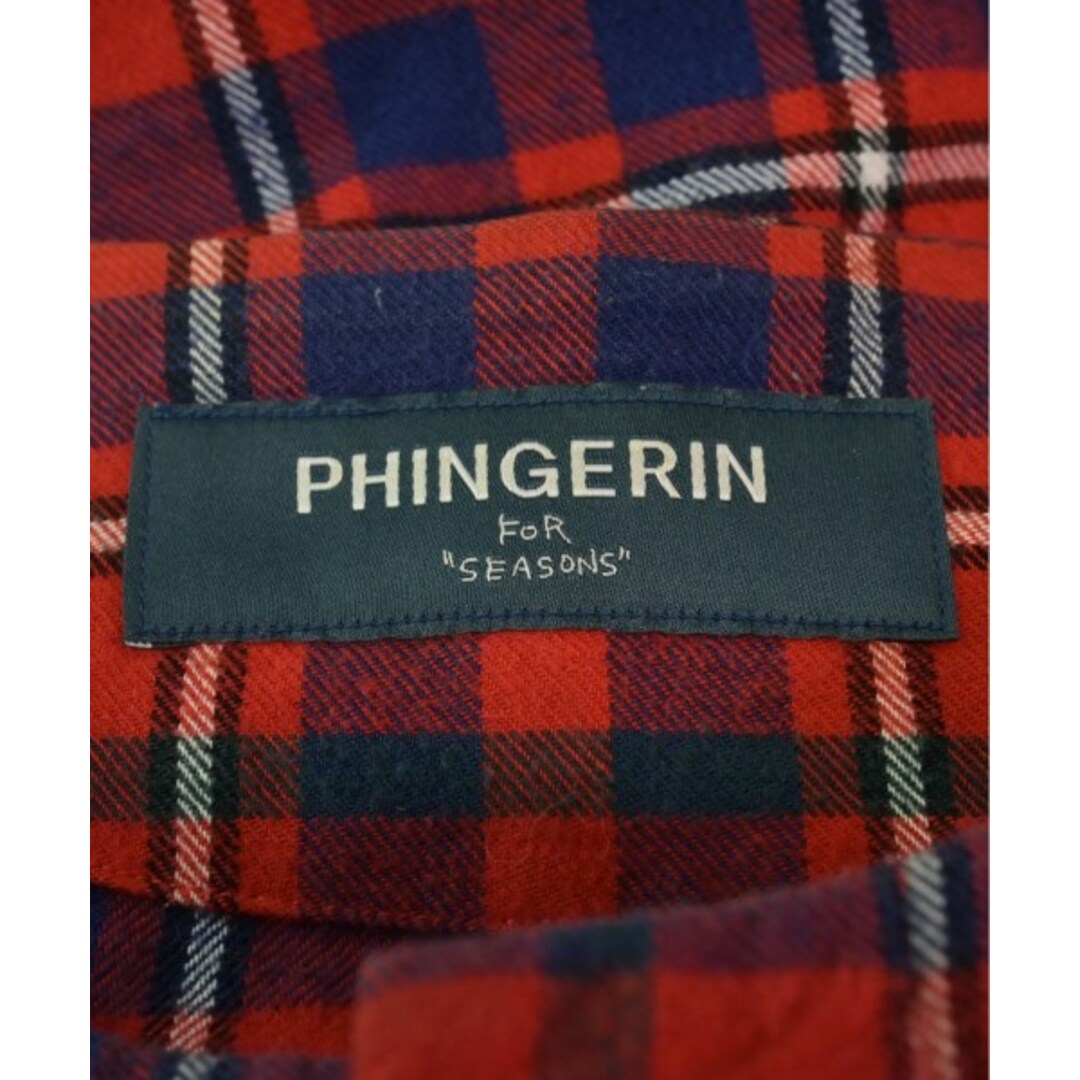 PHINGERIN(フィンガリン)のPHINGERIN フィンガリン カジュアルシャツ M 赤x紺x白等(チェック) 【古着】【中古】 メンズのトップス(シャツ)の商品写真