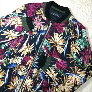 ザラ(ZARA)の★ZARA ザラ★ルーズワイド 総柄 ジップジャケット 人気マルチカラー 良品(ブルゾン)