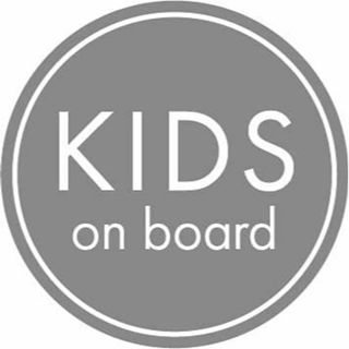 【色: グレー】Baby Kids on Board 防水ステッカー シンプルデ(その他)