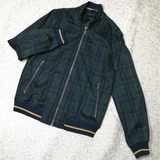 ザラ(ZARA)の★ZARA ザラ★ジップアップジャケット エレガントヨーロピアンチェック M(ブルゾン)