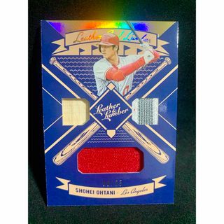 大谷翔平2019 panini LEATHER & LUMBERパッチ25枚限定(その他)