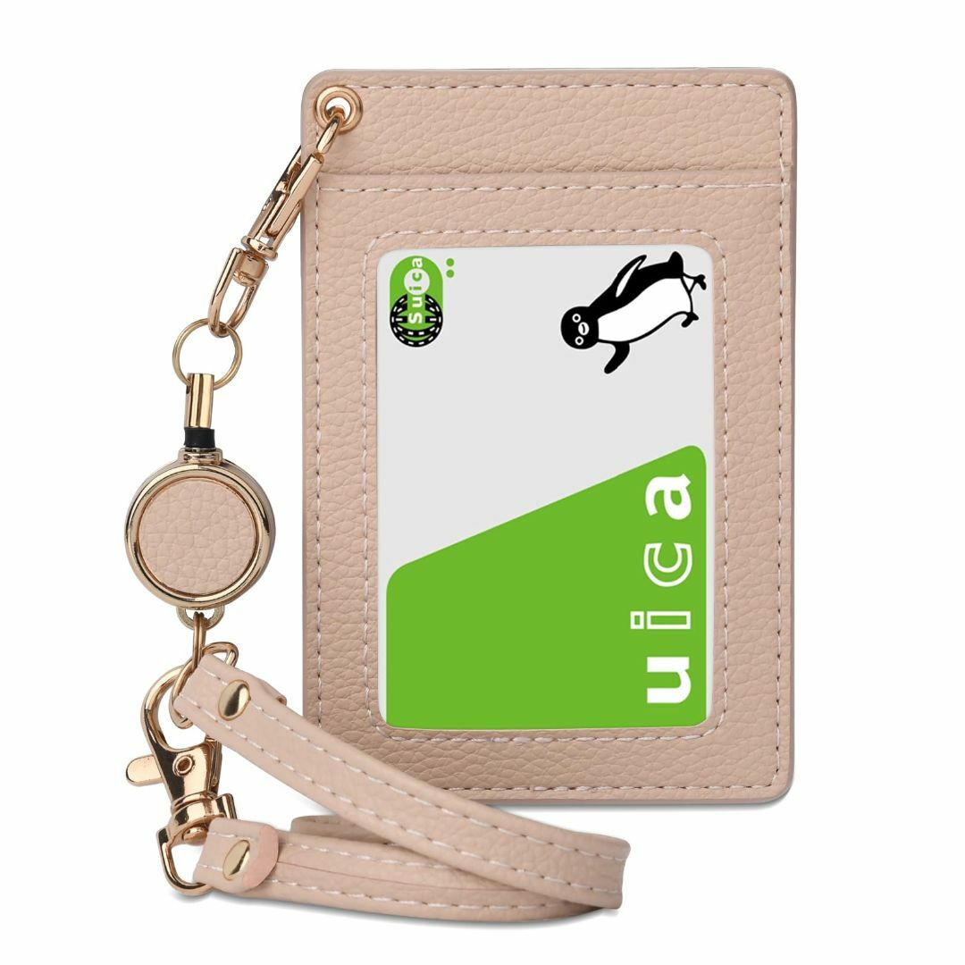 【色: Aアプリコットピンク】3CCart カードホルダー カード IDカードホ メンズのバッグ(その他)の商品写真