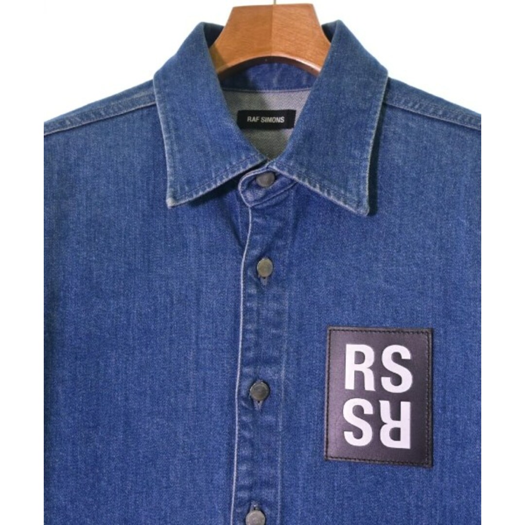 RAF SIMONS(ラフシモンズ)のRAF SIMONS ラフシモンズ カジュアルシャツ S 青(デニム) 【古着】【中古】 メンズのトップス(シャツ)の商品写真