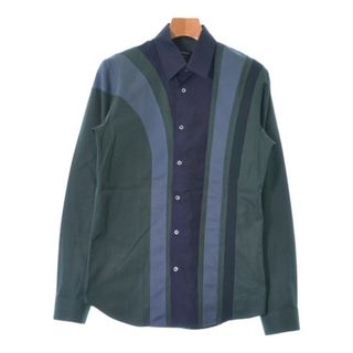 ジルサンダー(Jil Sander)のJIL SANDER カジュアルシャツ 15(S位) 緑x紺xグレー 【古着】【中古】(シャツ)