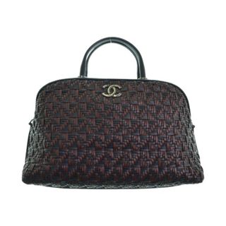 シャネル(CHANEL)のCHANEL シャネル ボストンバッグ - 紺x茶 【古着】【中古】(ボストンバッグ)