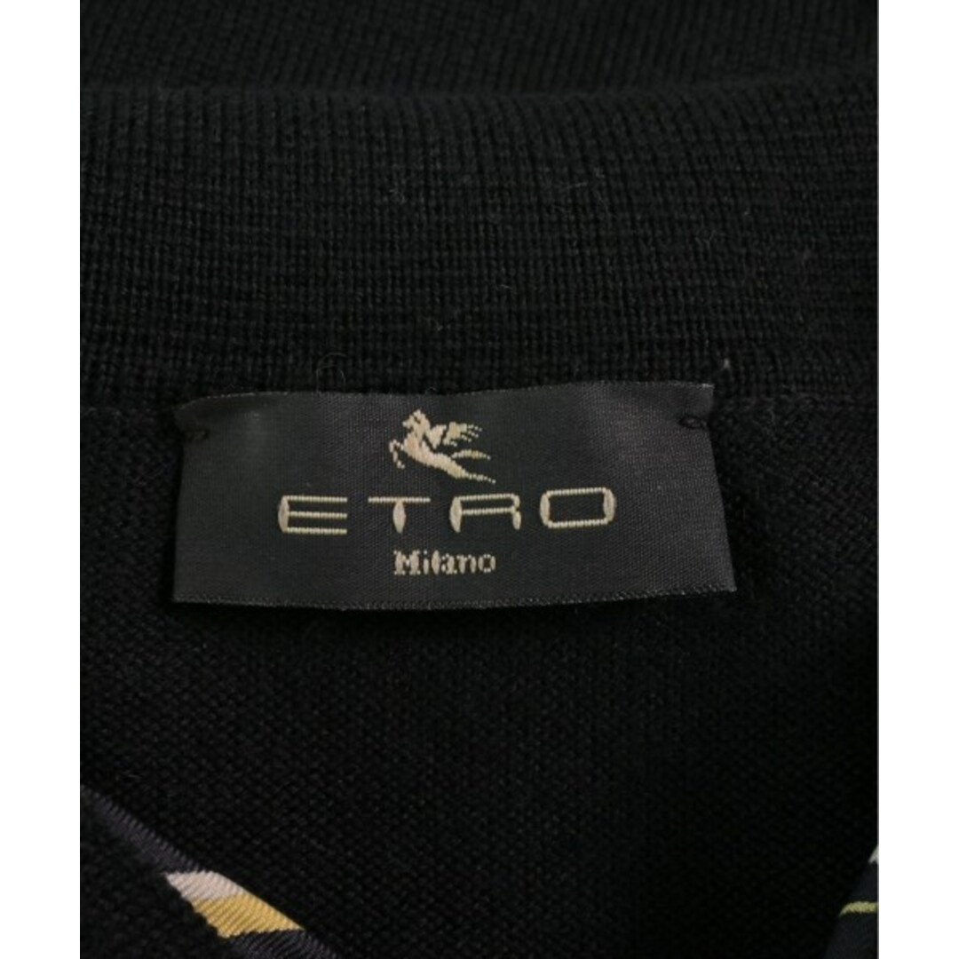 ETRO(エトロ)のETRO エトロ ニット・セーター 46(XL位) 黄x黒x白等(総柄) 【古着】【中古】 レディースのトップス(ニット/セーター)の商品写真