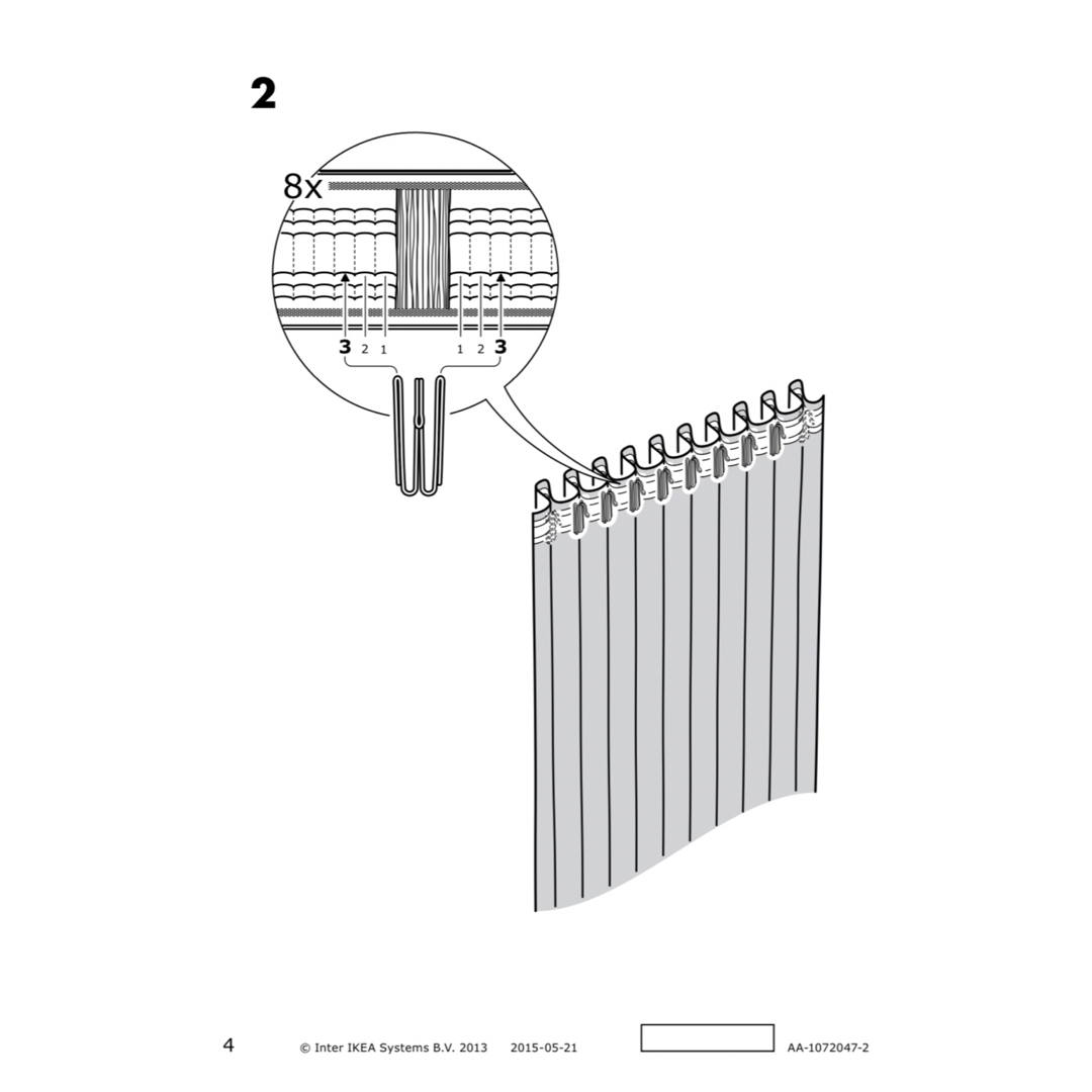 IKEA(イケア)の【新品未使用】レースカーテン マルチウェイ GULVINGFLY IKEA インテリア/住まい/日用品のカーテン/ブラインド(レースカーテン)の商品写真