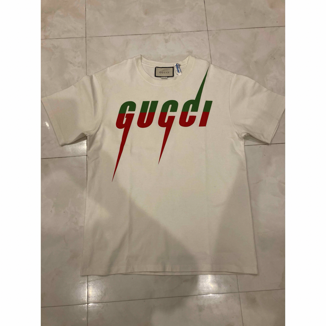 Gucci - クリーニング済 サイズM】GUCCI ブレードTシャツ ホワイト