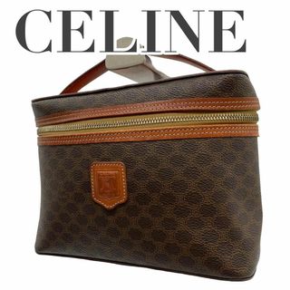 セリーヌ(celine)の美品　CELINE セリーヌ　E1 マカダム　ポーチ　アクセサリーポーチ　茶(ショルダーバッグ)