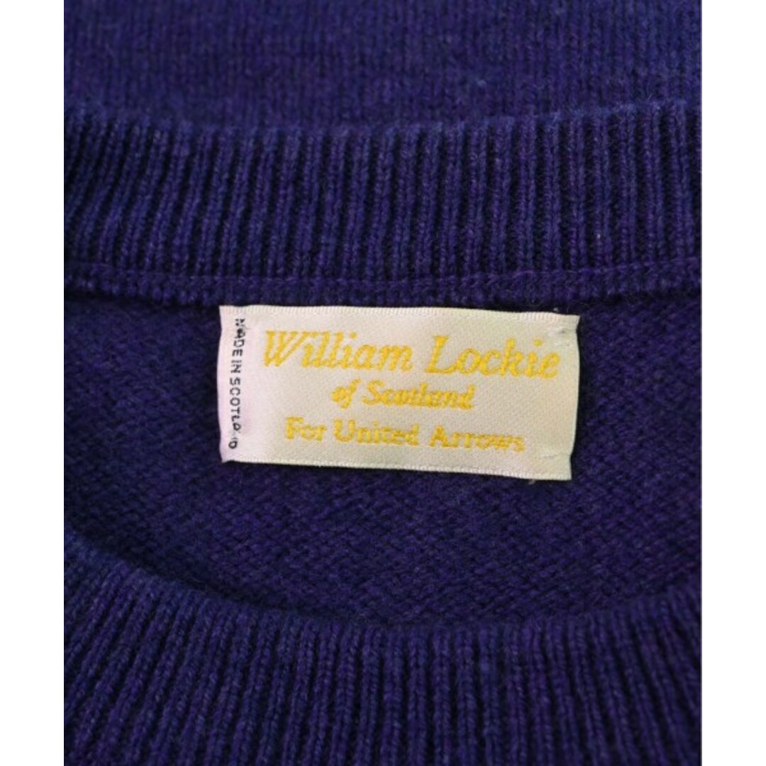 WILLIAM LOCKIE(ウィリアムロッキー)のWILLIAM LOCKIE ニット・セーター -(M位) 紫 【古着】【中古】 メンズのトップス(ニット/セーター)の商品写真