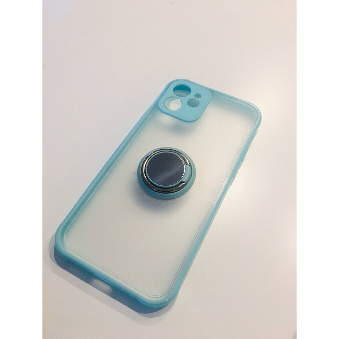 水色　青　ブルー　iPhone12 ケース　カバー　iPhoneケース スマホ/家電/カメラのスマホアクセサリー(iPhoneケース)の商品写真