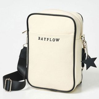 ベイフロー(BAYFLOW)のBAYFLOW ロゴショルダーバッグ白(ショルダーバッグ)