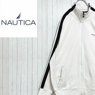 ノーティカ(NAUTICA)のノーティカ　スウェット　トレーナー　ジップアップ　白　ホワイト　マフポケット　S(スウェット)