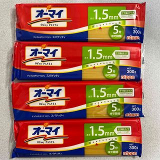 ニップン(ニップン)のオーマイ スパゲッティ 1.5mm 300g×4個 パスタまとめ売り やや細め(麺類)