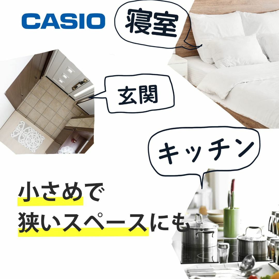 CASIO(カシオ) 目覚まし時計 電波 デジタル ウェーブセプター 懐中電灯  インテリア/住まい/日用品のインテリア小物(置時計)の商品写真