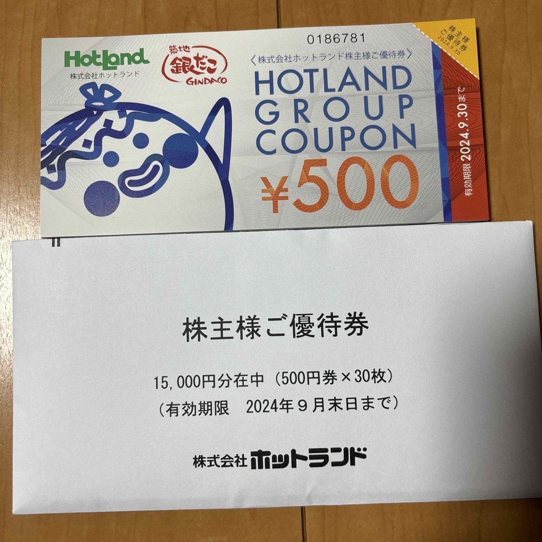 ホットランド株主様ご優待券 30000円分 500円券×60枚 - フード ホットランド株主様ご優待券 30000円分 500円券×60枚 - フード