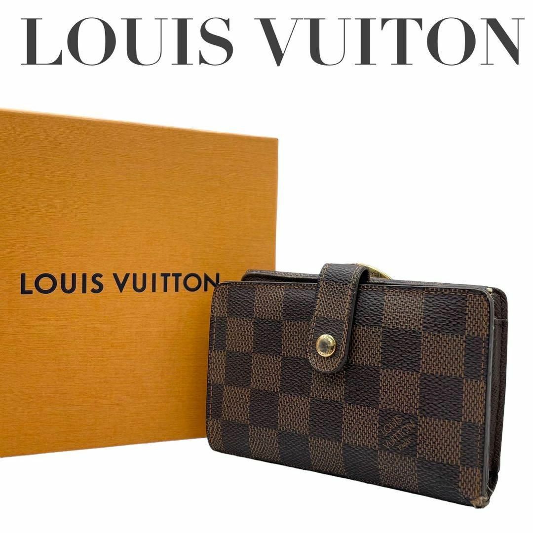 LOUIS VUITTON(ルイヴィトン)のルイヴィトン　w1 ポルトフォイユ　ヴィエノワ　がま口　ダミエ　三つ折り財布 レディースのトップス(Tシャツ(半袖/袖なし))の商品写真